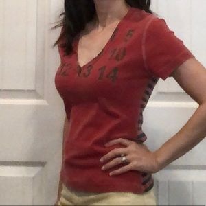 Red, Green, Numbers Shirt
